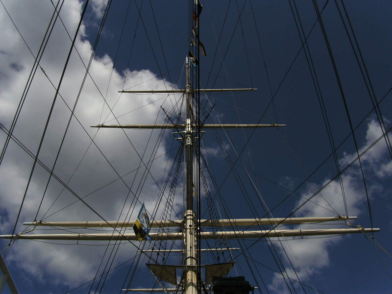 Ship Mast and Rigging — Blue
