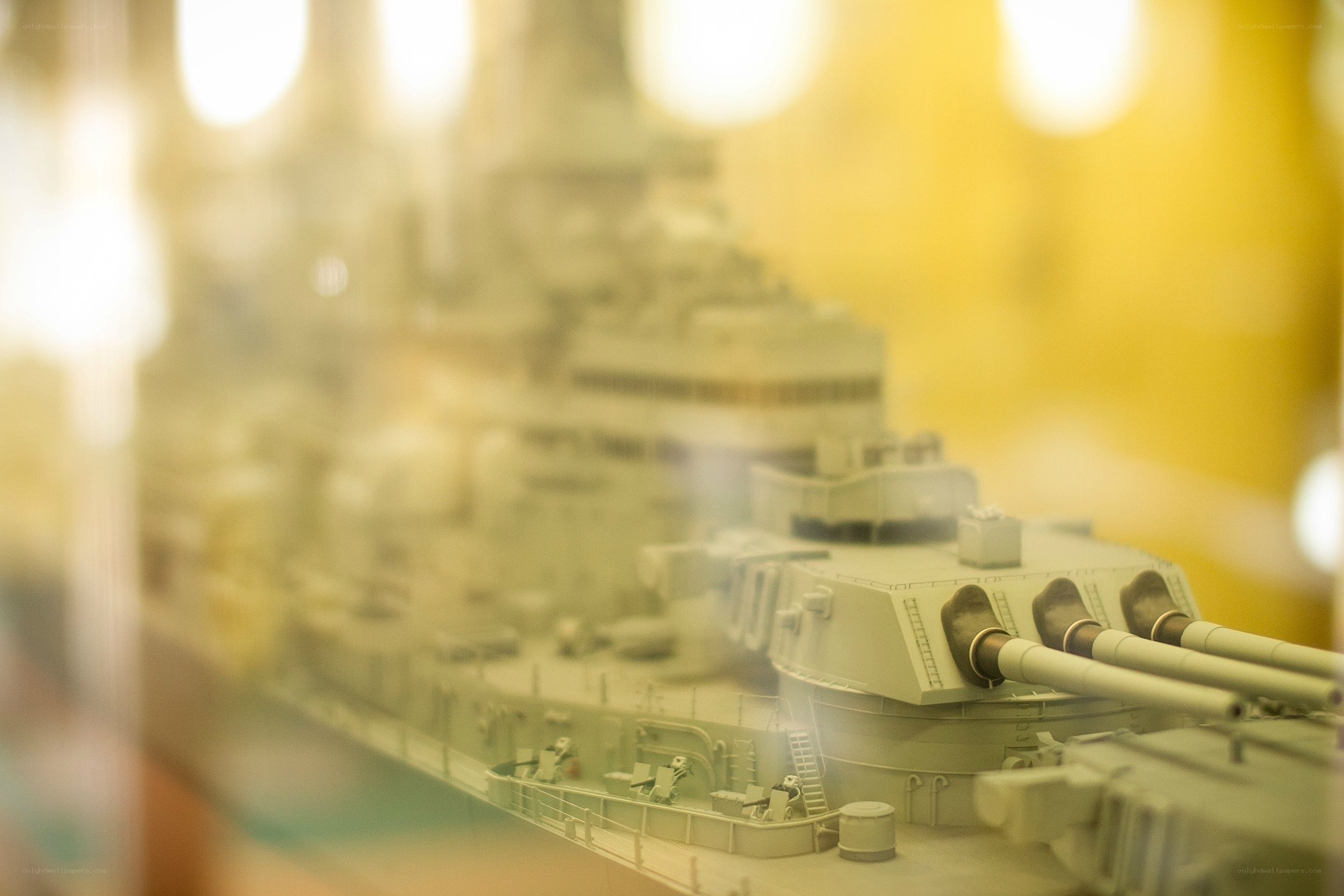 ship model in display case