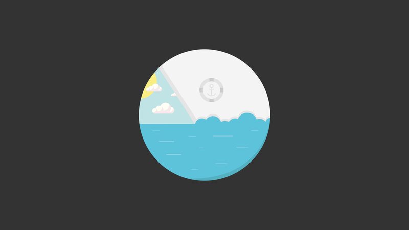 Ship on Ocean Surface
