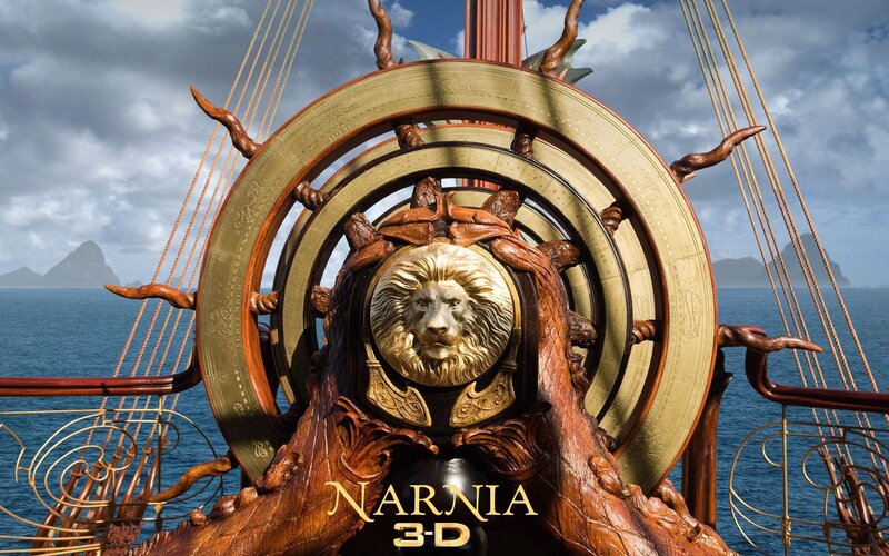 Ship's Wheel with Lion Emblem