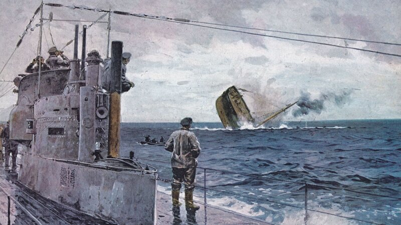Ship Sinking at Sea