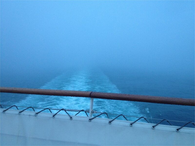 Ship Wake in Fog