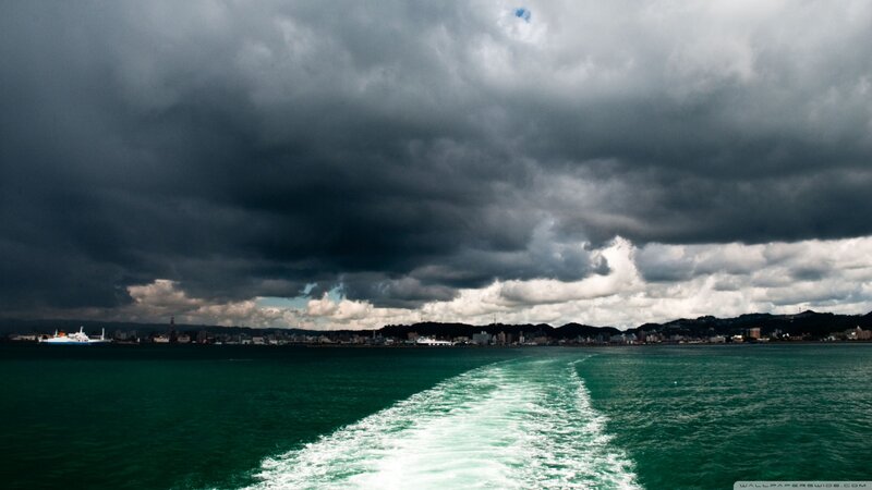 Ship Wake in Harbor