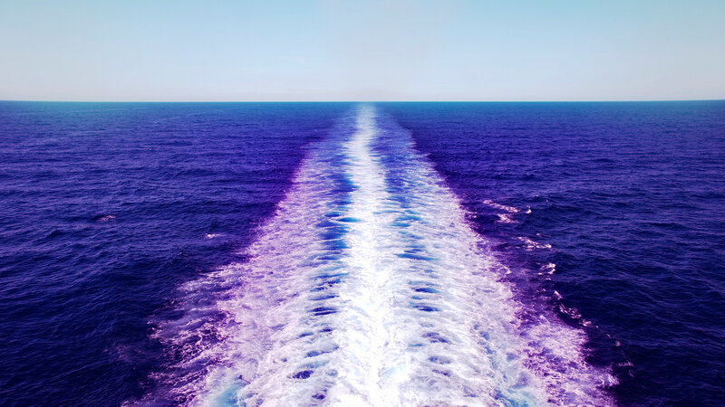 Ship Wake on Ocean