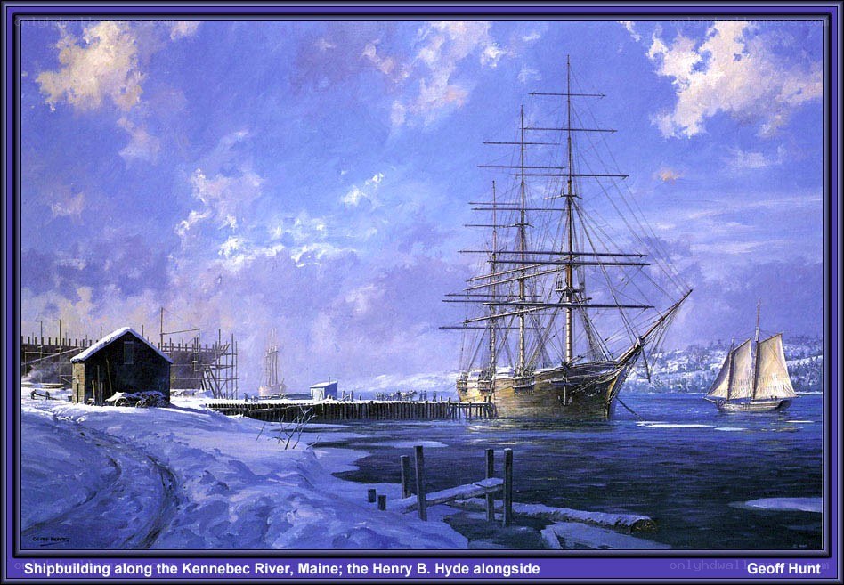 Shipbuilding on the Kennebec River