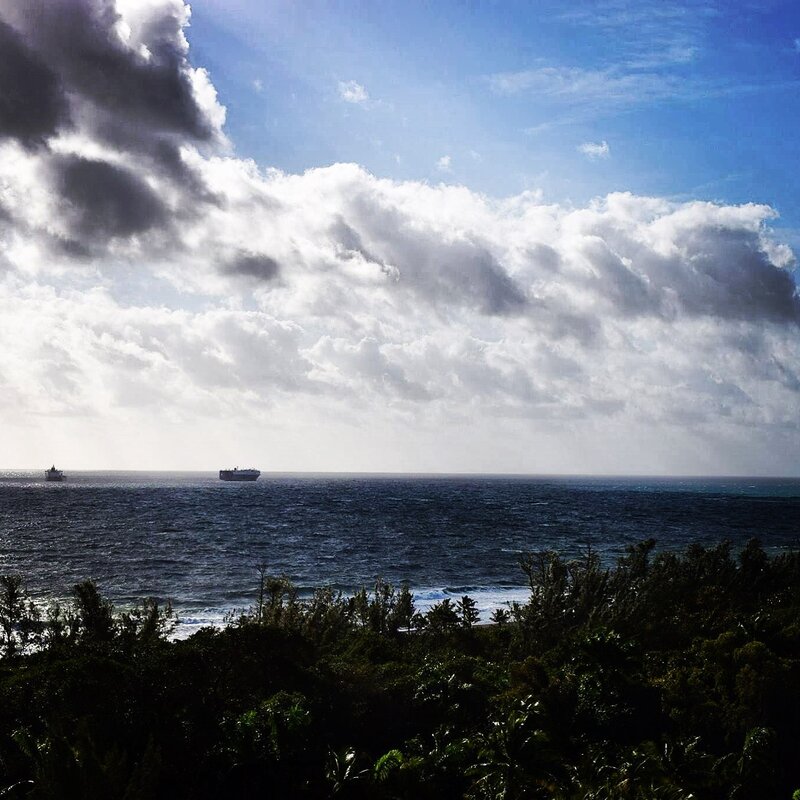 Ships at Sea — Blue, Dramatic, Afternoon