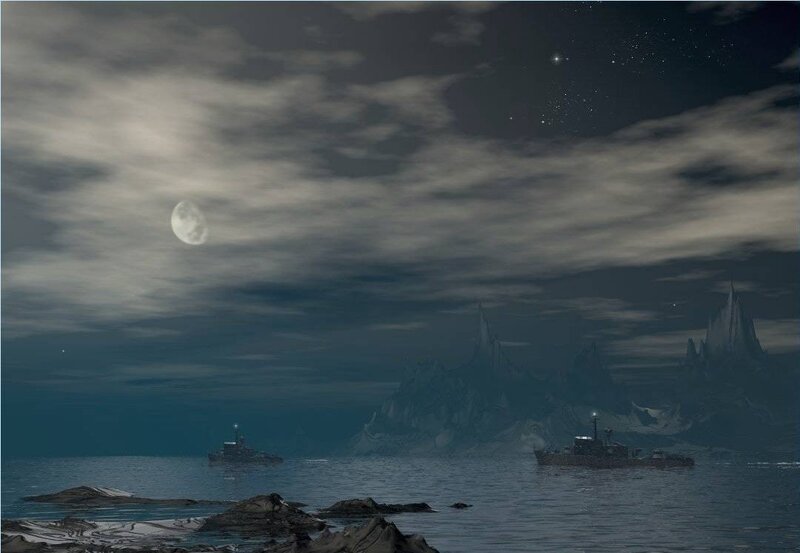 Ships in a Bay