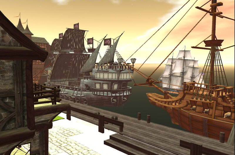 Ships in a Harbor — Brown, Serene