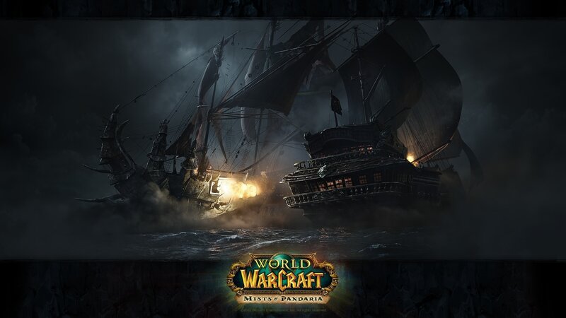 Ships in Battle — Black, Dramatic, Night