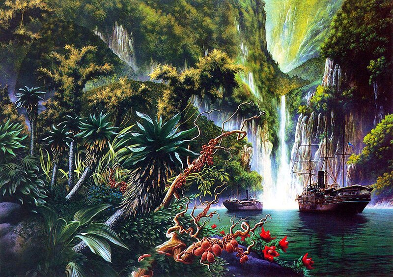 Ships in Jungle River