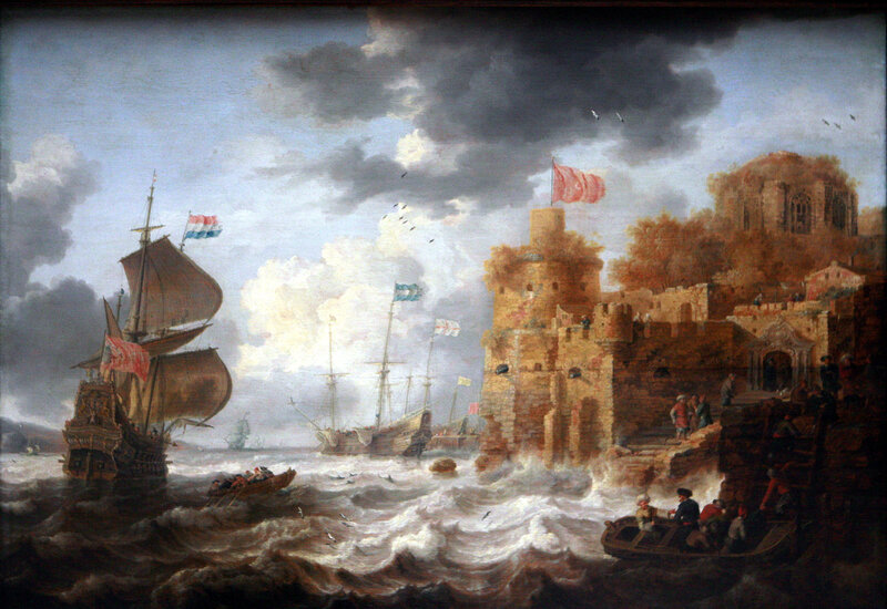 Ships Near Castle