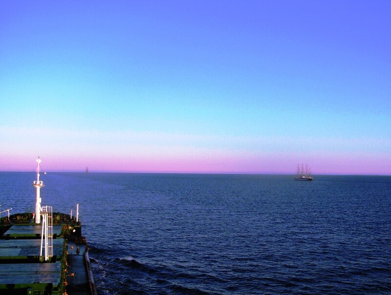 Ships on Calm Sea