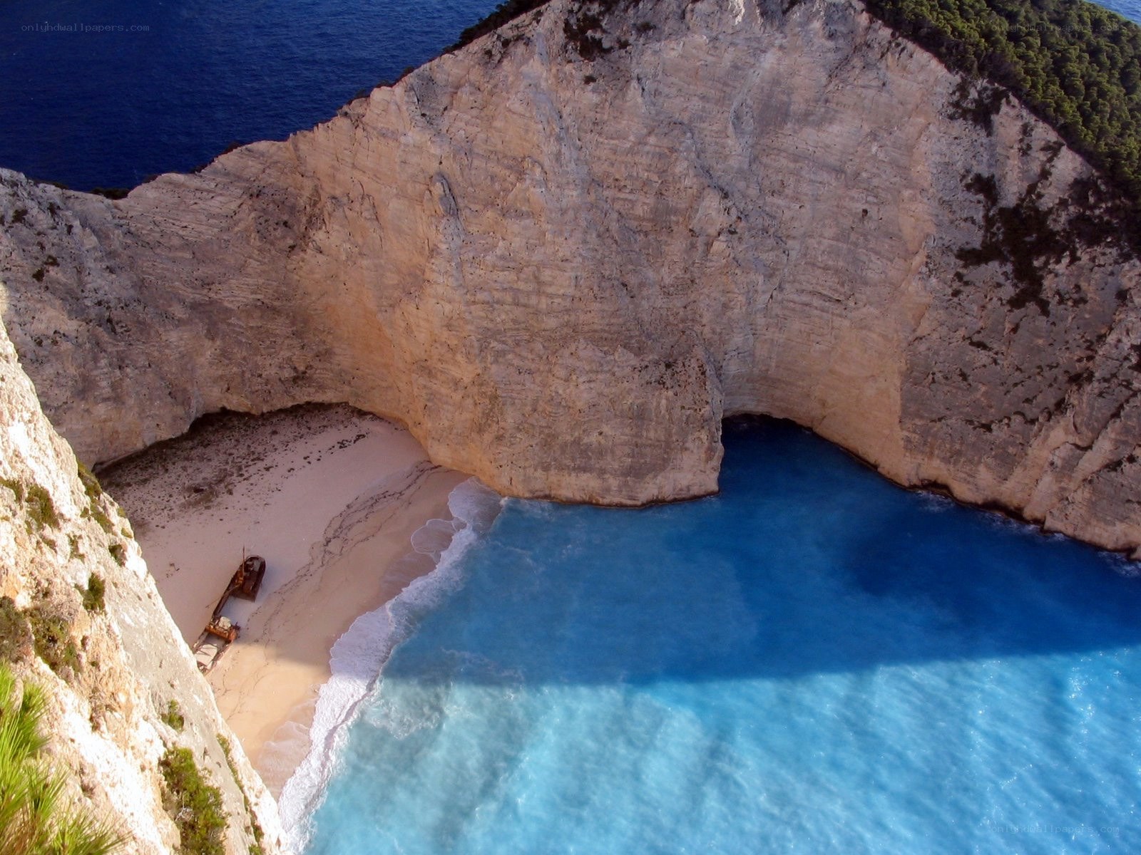 shipwreck at navagio beach
