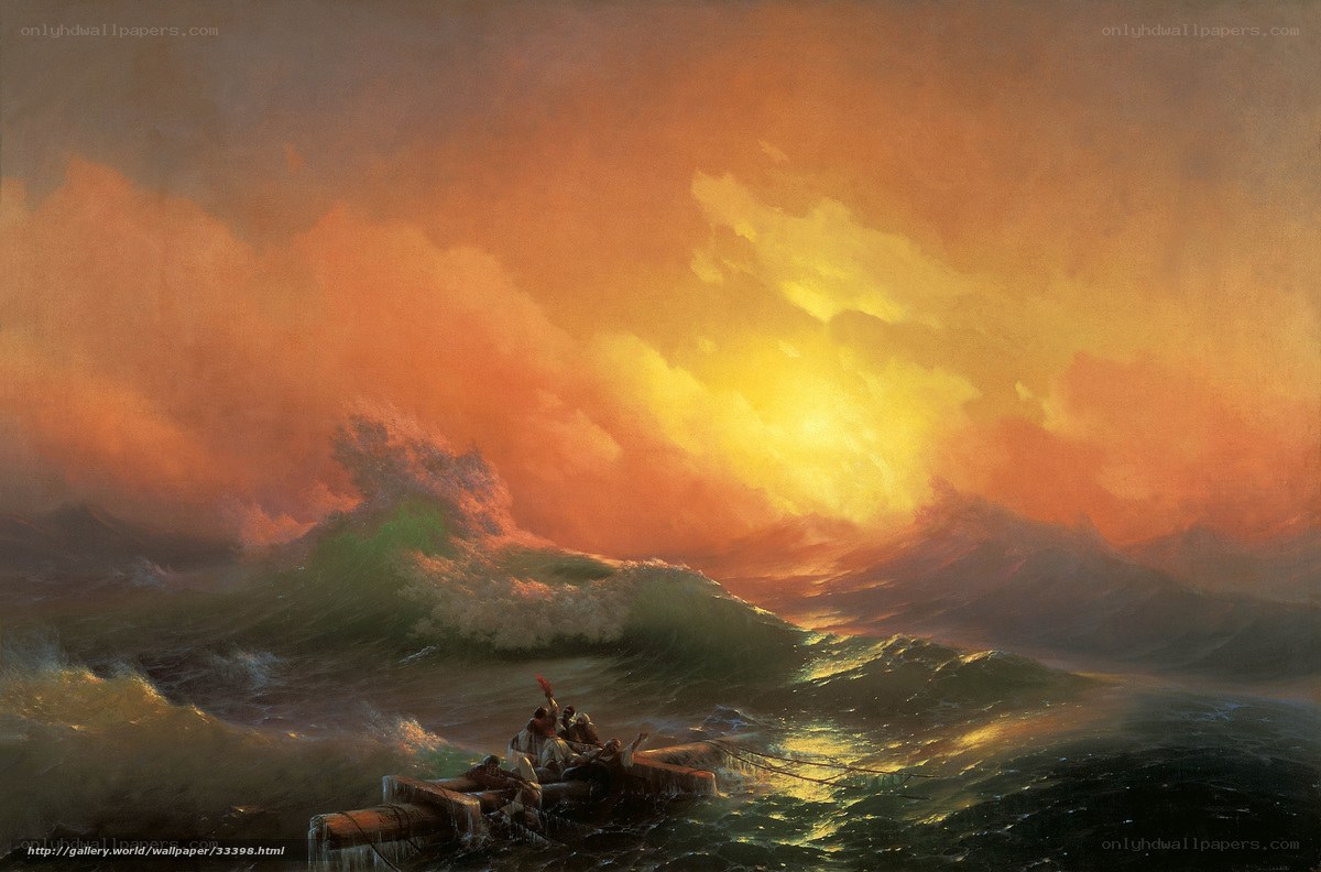 Shipwreck at Sunset