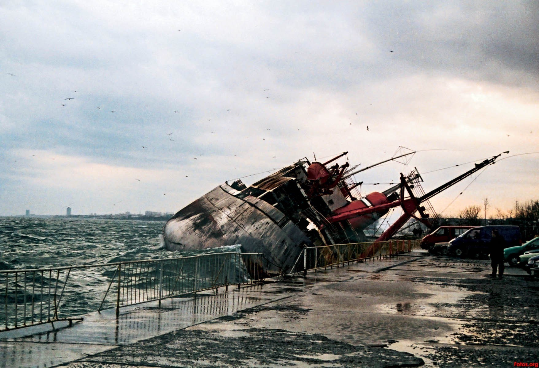 Shipwreck at the dock