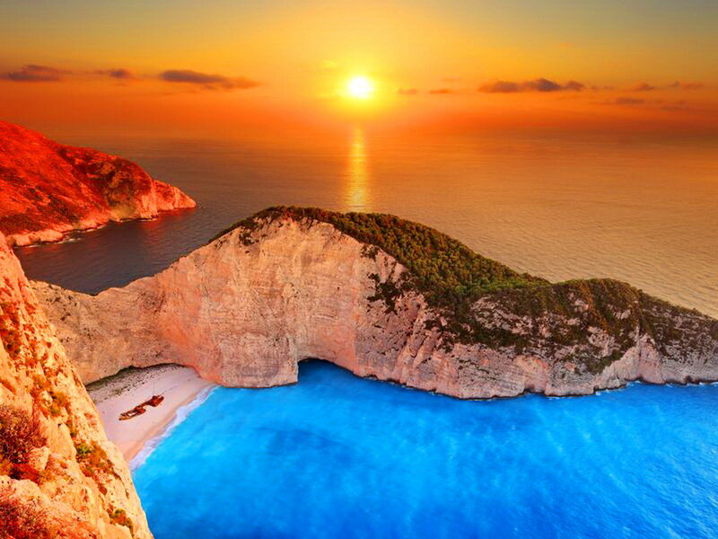 Shipwreck at Zante Beach