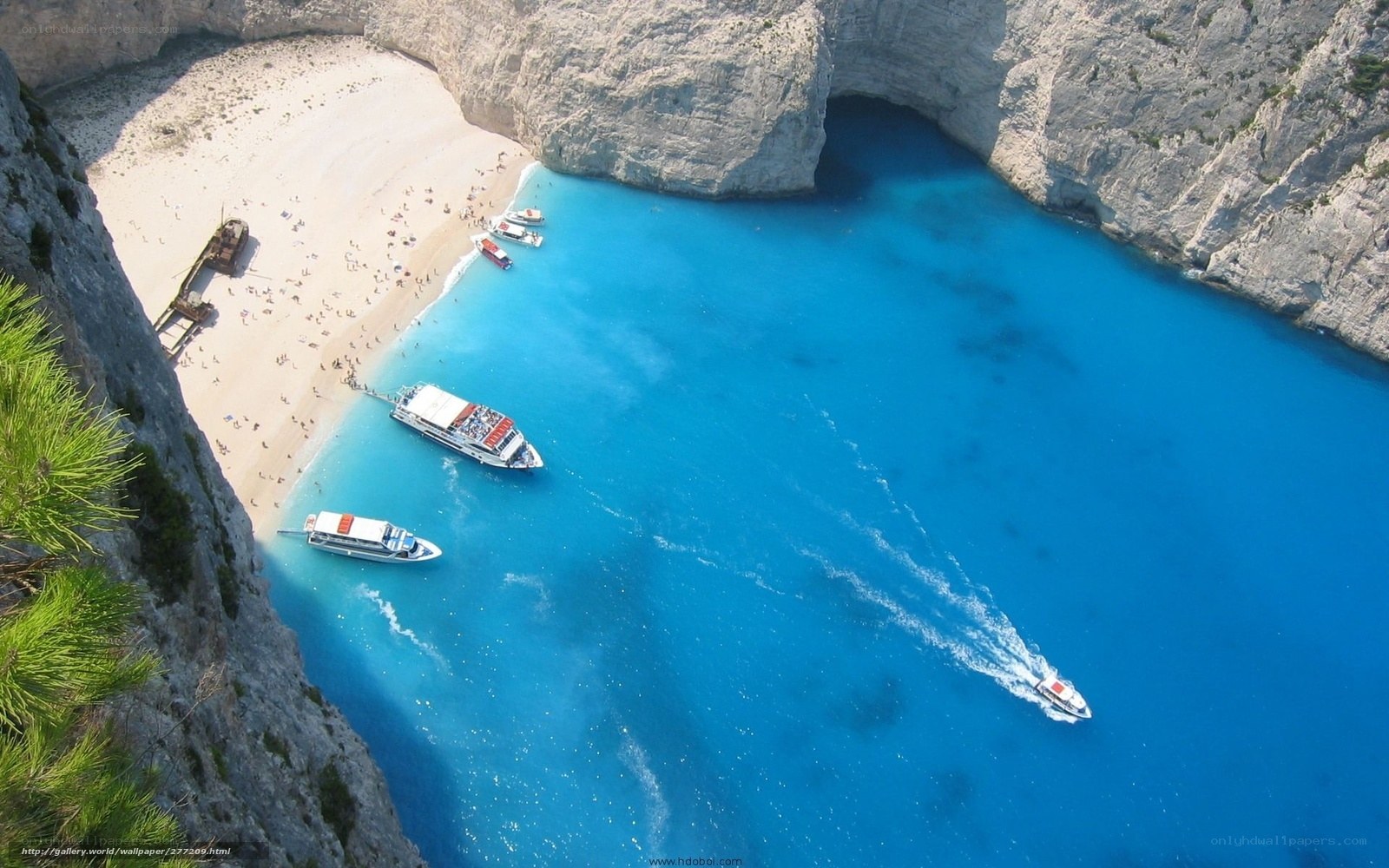 Shipwreck beach in Zakynthos