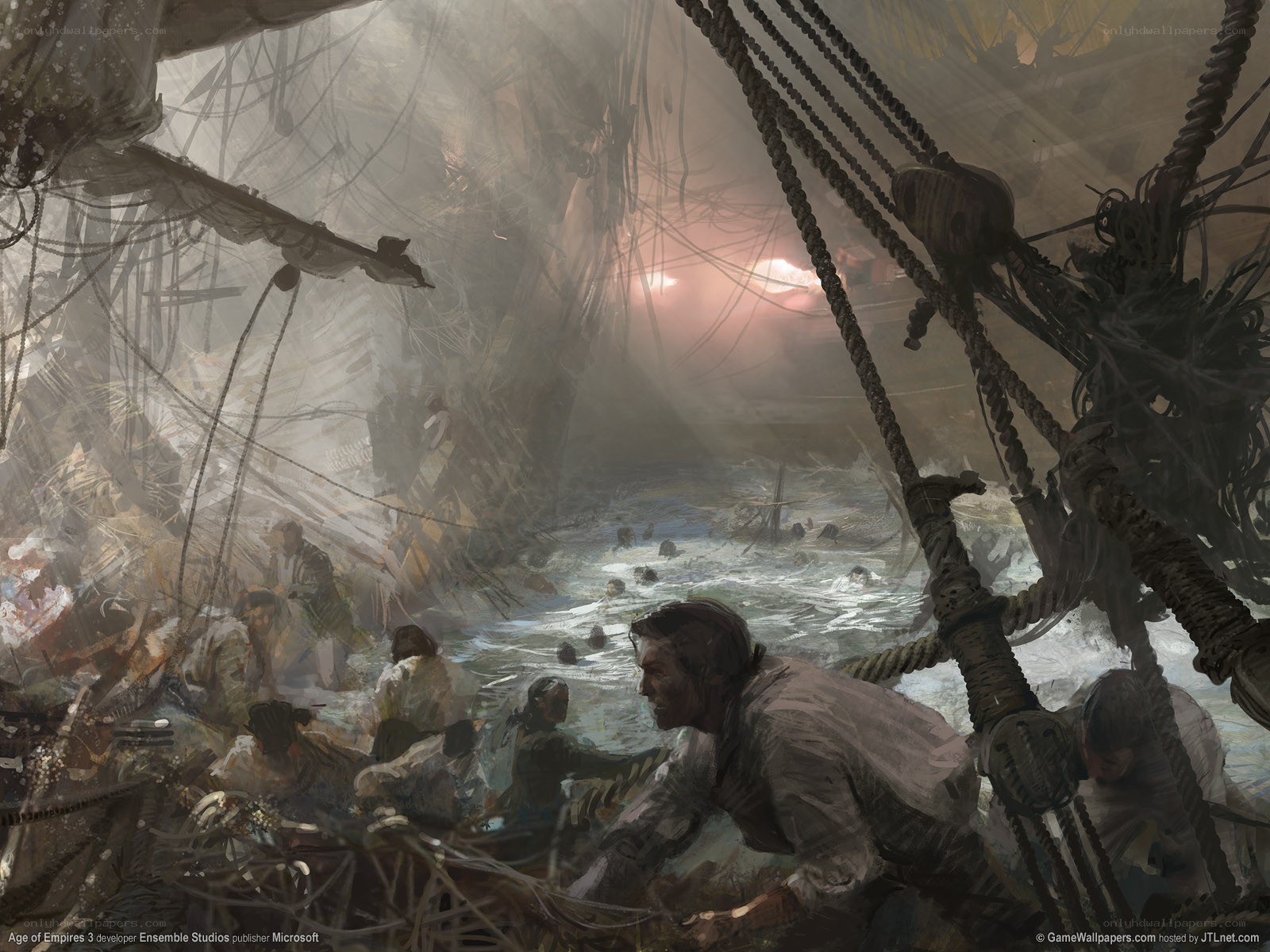 Shipwreck chaos at sea