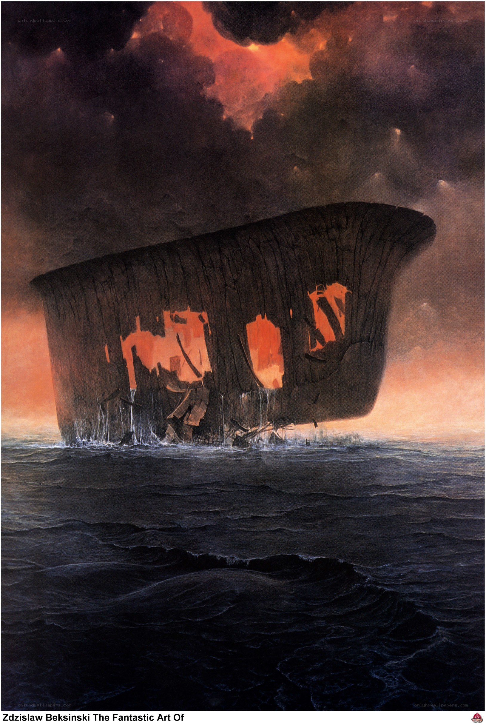 Shipwreck in a storm