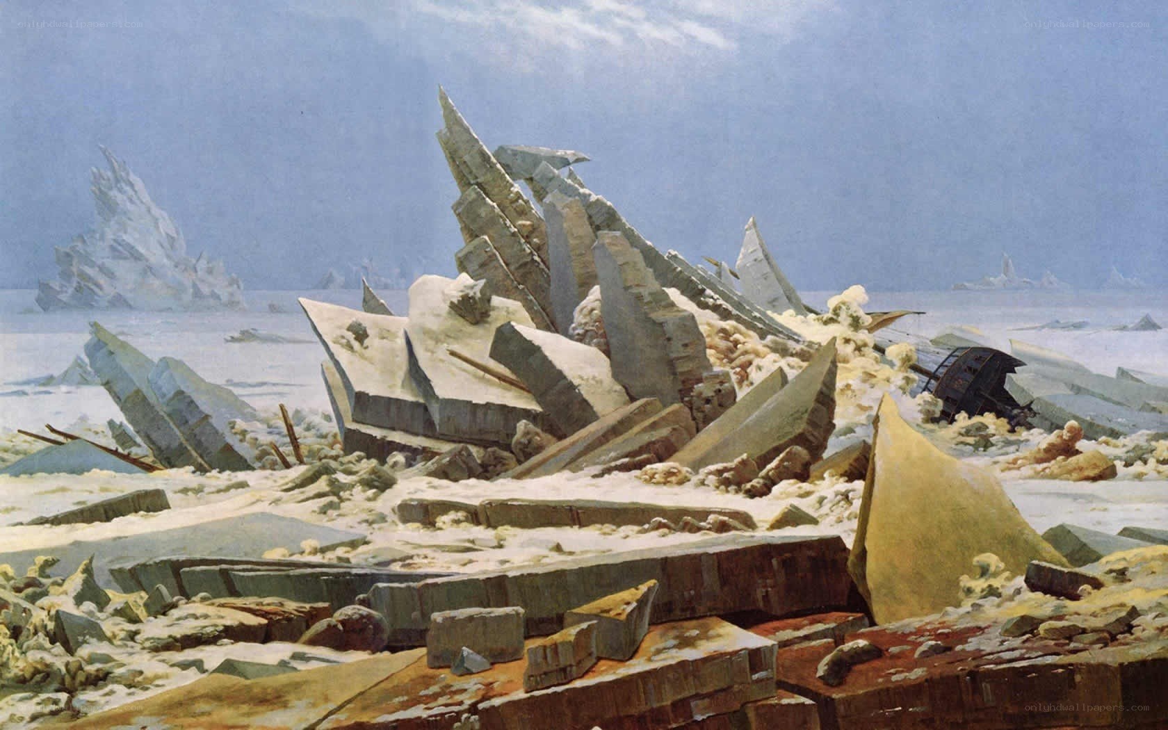 Shipwreck in Arctic Ice