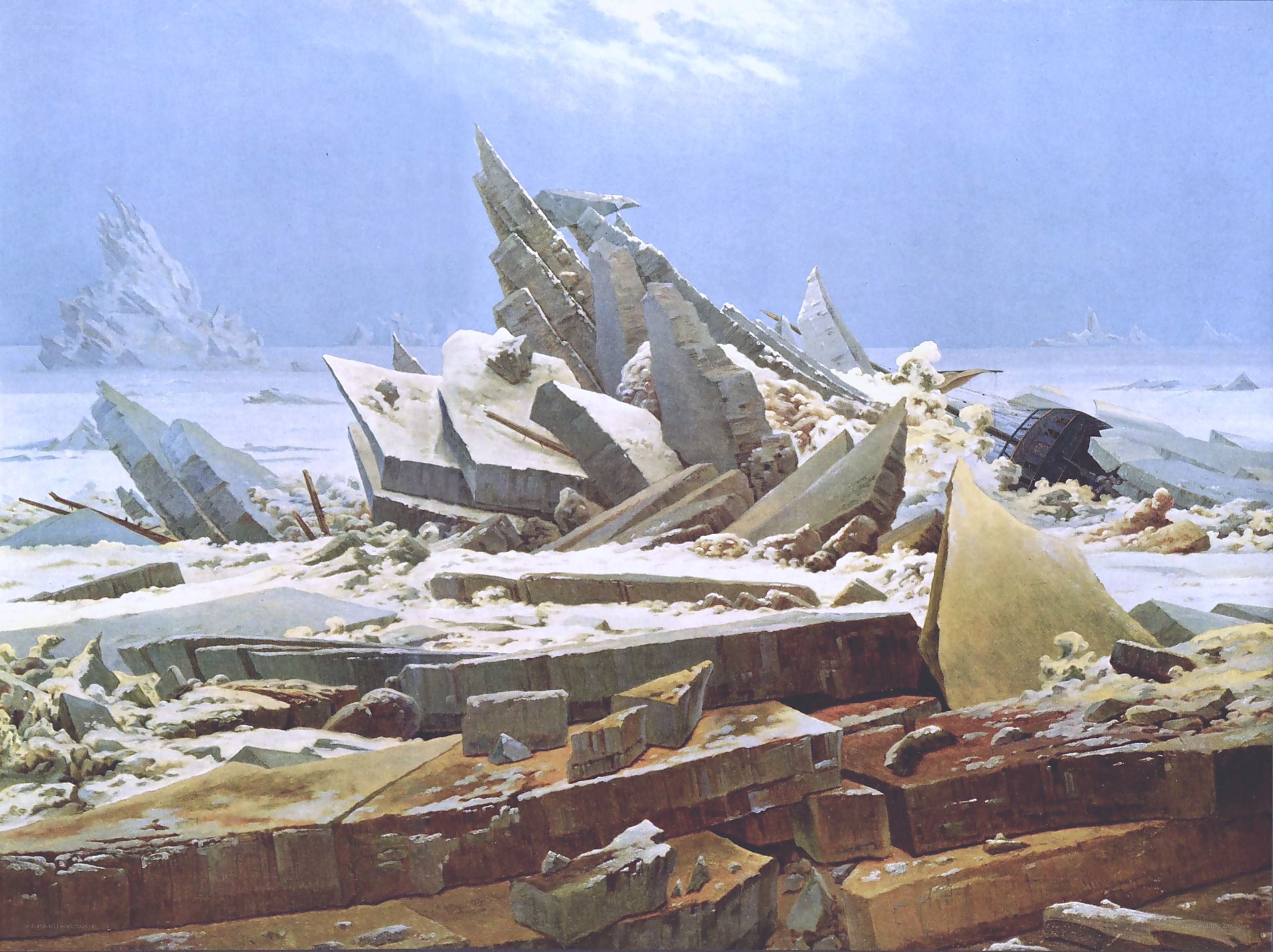 Shipwreck in Arctic Ice