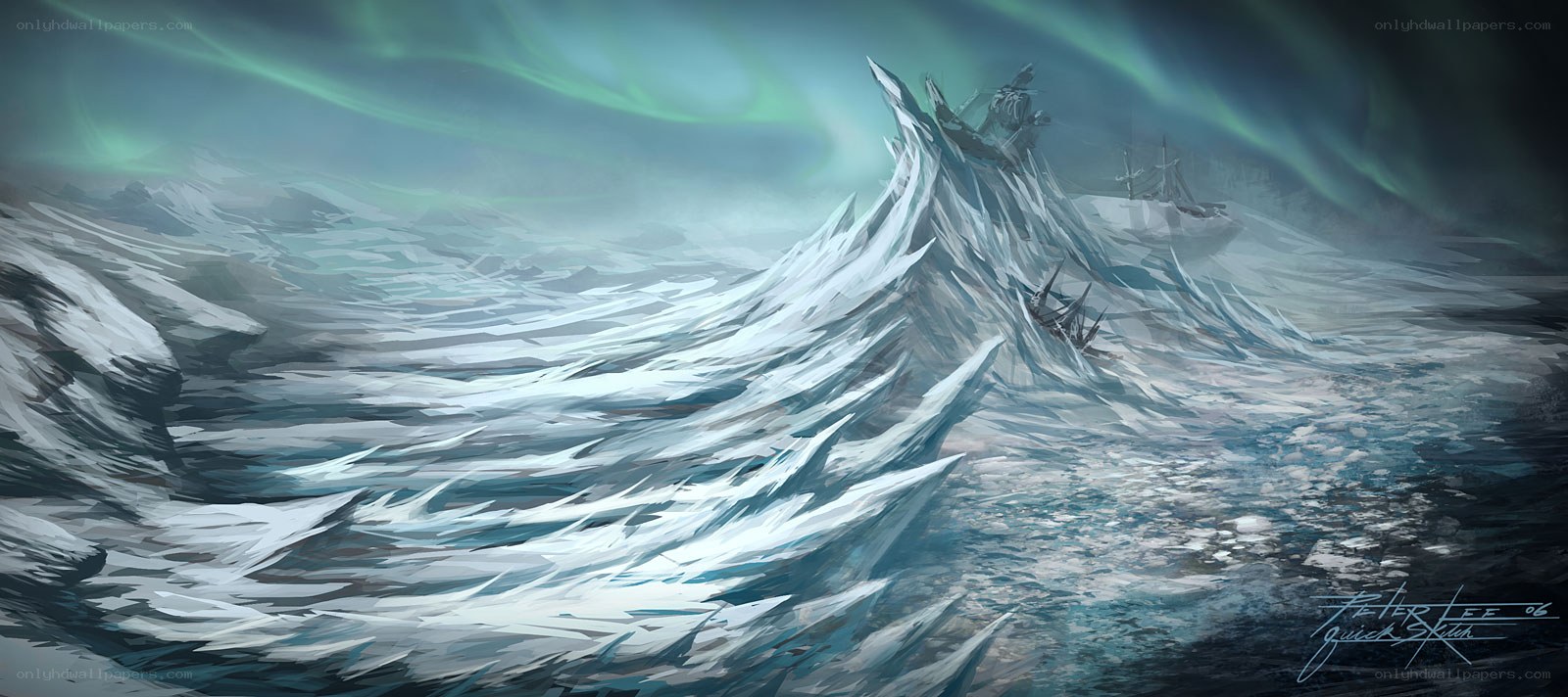 Shipwreck in Arctic Storm