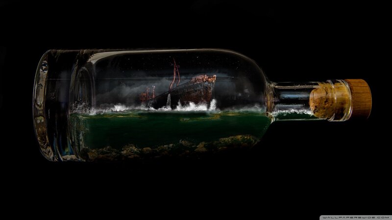 Shipwreck in Bottle