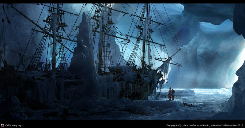 Shipwreck in Ice Cave