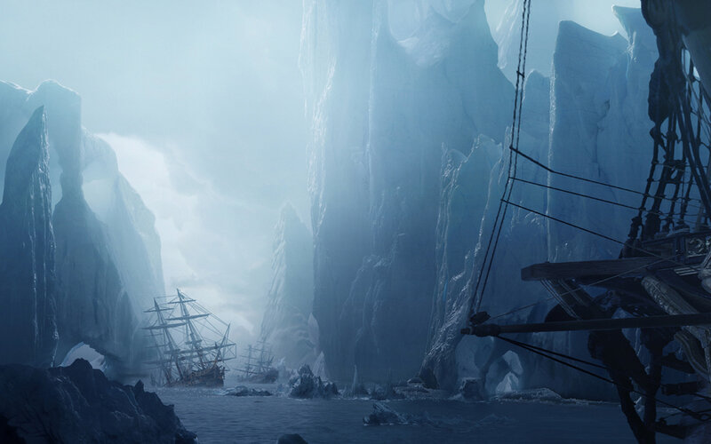 Shipwreck in Ice Field