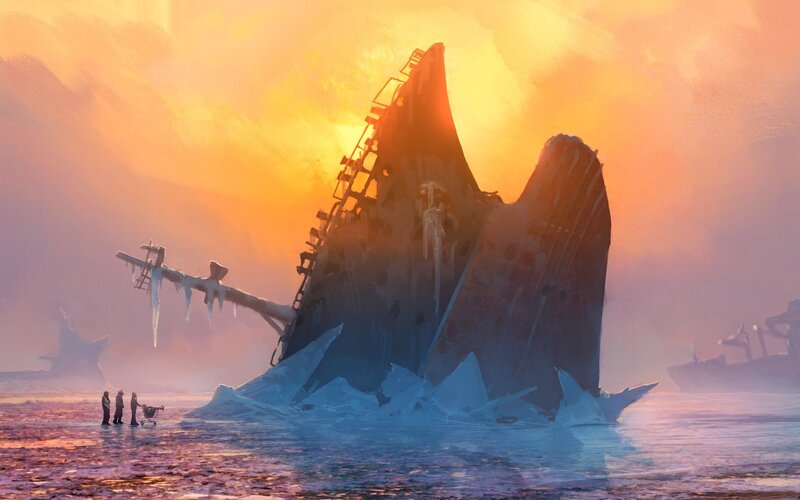 Shipwreck in Ice — Orange