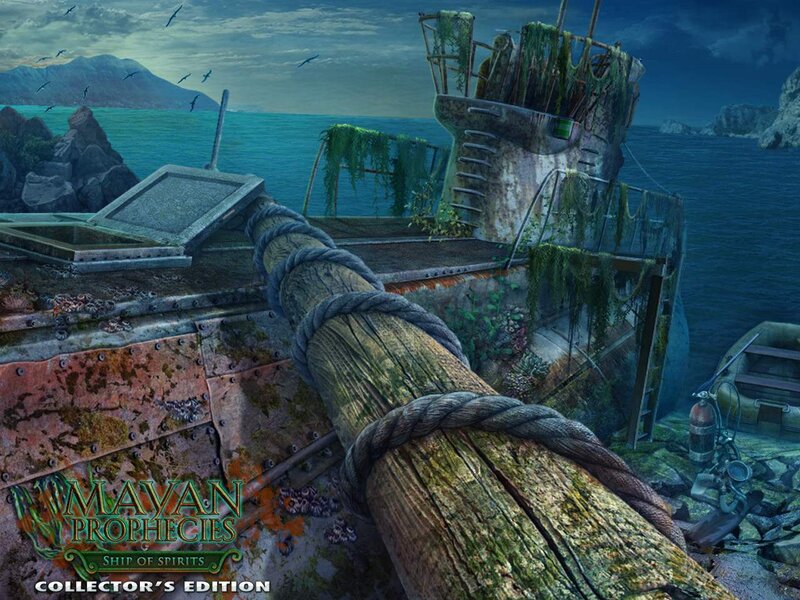 Shipwreck in Ocean — Blue, Dramatic
