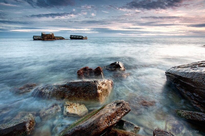 Shipwreck in Ocean