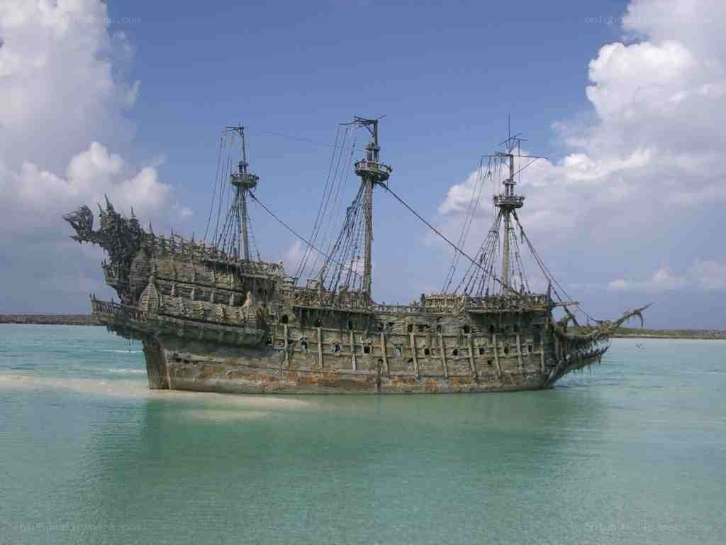 shipwreck in shallow water
