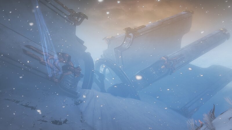 Shipwreck in Snow — Blue