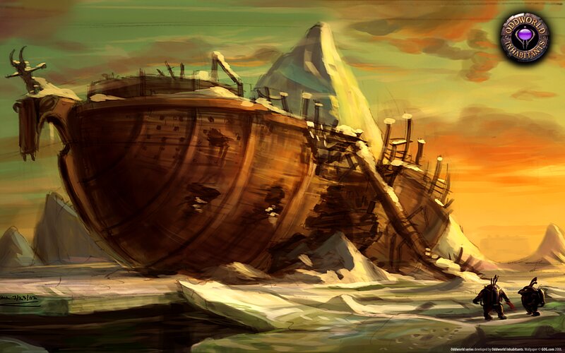 Shipwreck in Snow