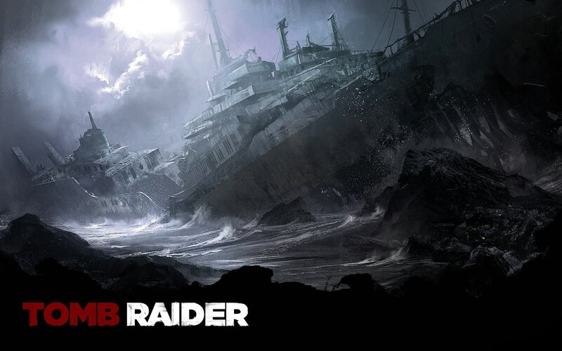 Shipwreck in Storm — Black
