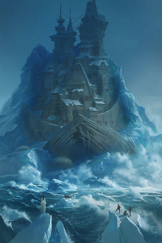 Shipwreck Near Castle — Blue