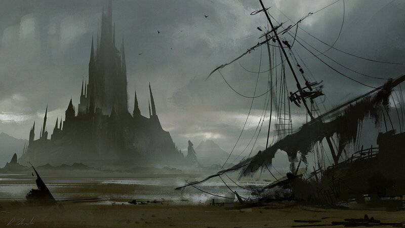 Shipwreck Near Castle