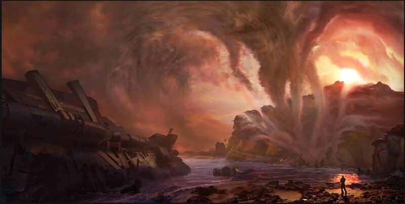 Shipwreck on Alien Shore — Red