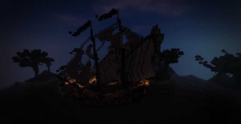 Shipwreck on Island