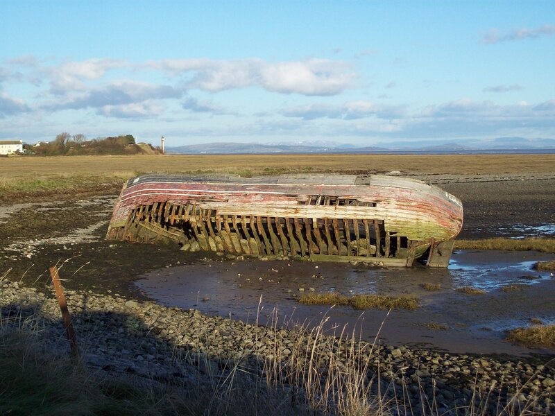 Shipwreck on Mudflat