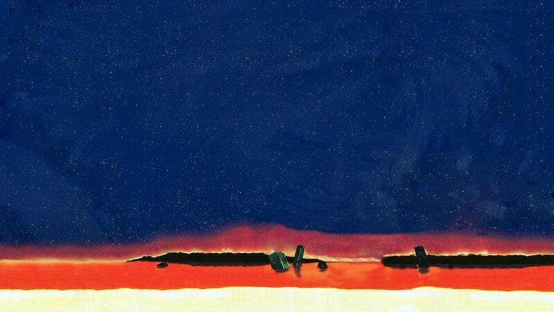 Shipwreck on Shore — Blue