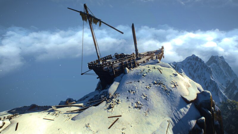 Shipwreck on Snowy Mountain