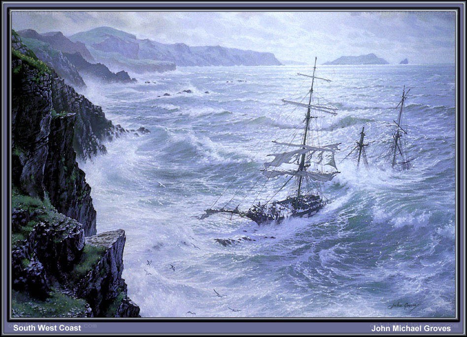 Shipwreck on the coast