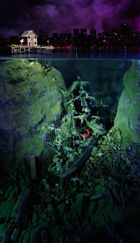 shipwreck under city
