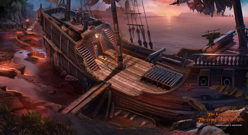 Shipwrecked Pirate Ship — Orange