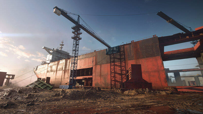 Shipyard Construction Site — Brown