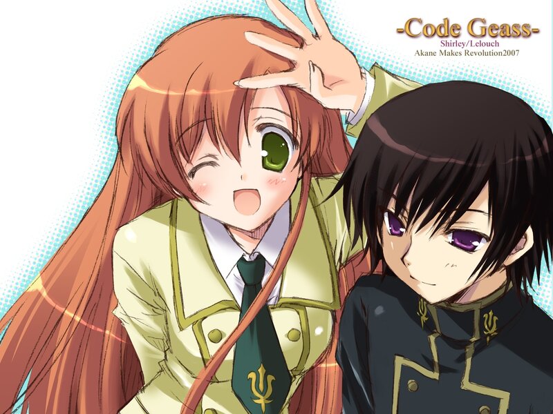 Shirley and Lelouch from Code Geass