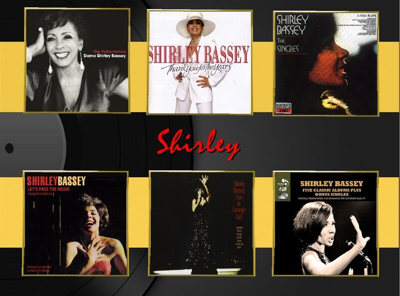 Shirley Bassey Album Covers — Black