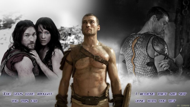 Shirtless Warrior Man — Gray, Dramatic, Photograph